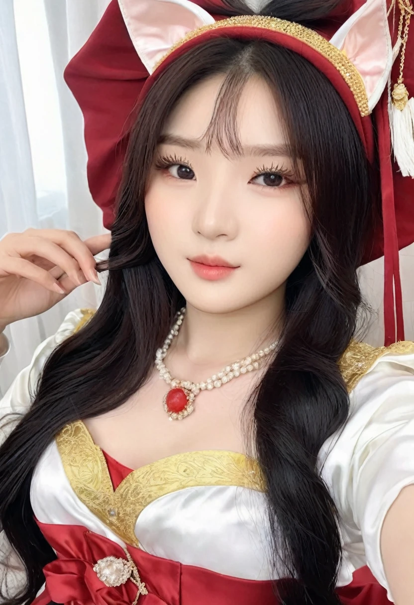 (best high quality:1.5), obra de arte, (8k), extremely detailed, (High details:1.4), Solo, ((Go Youn-jung)), 24 year old Korean Ulzzang female, (Pomni cosplay),