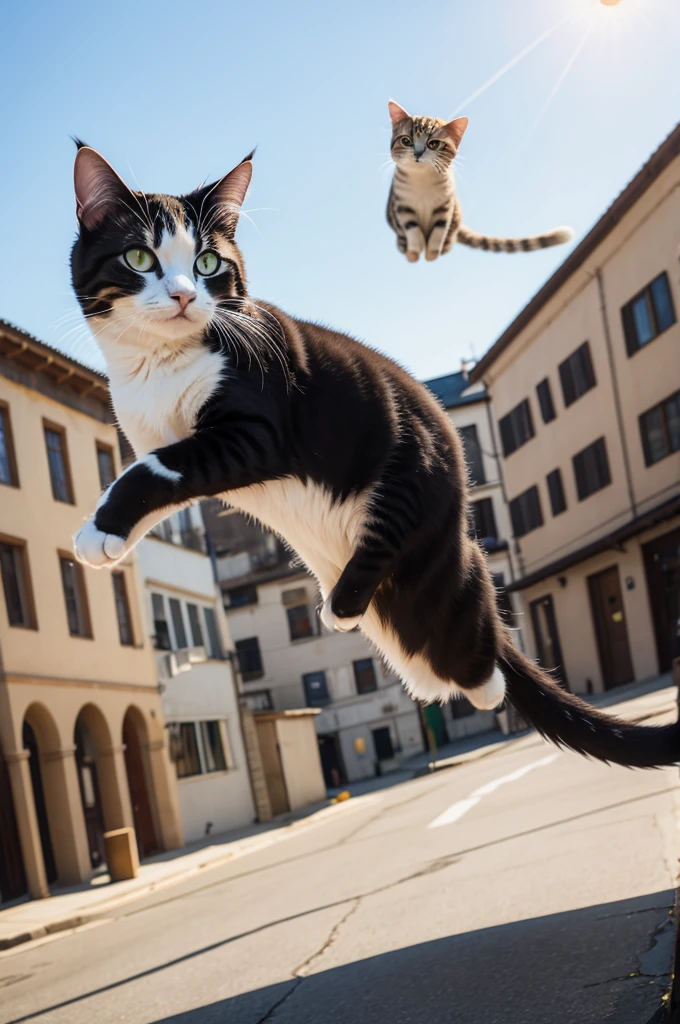 Flying cat