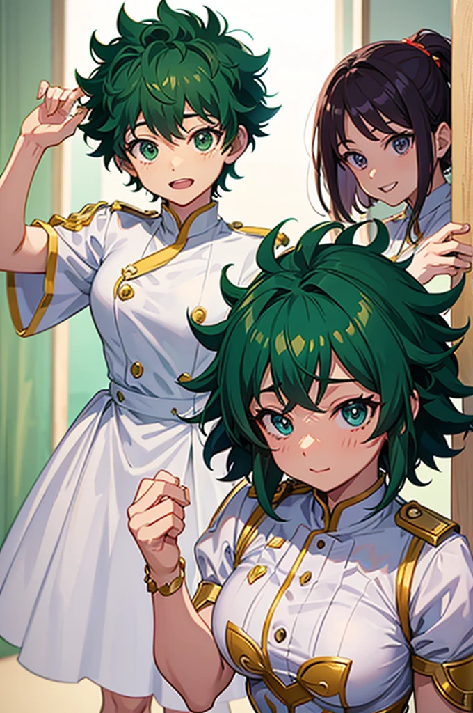 Izuku midoriya female, traje de heroe 