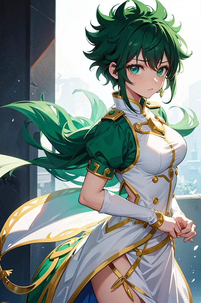 Izuku midoriya female, traje de heroe