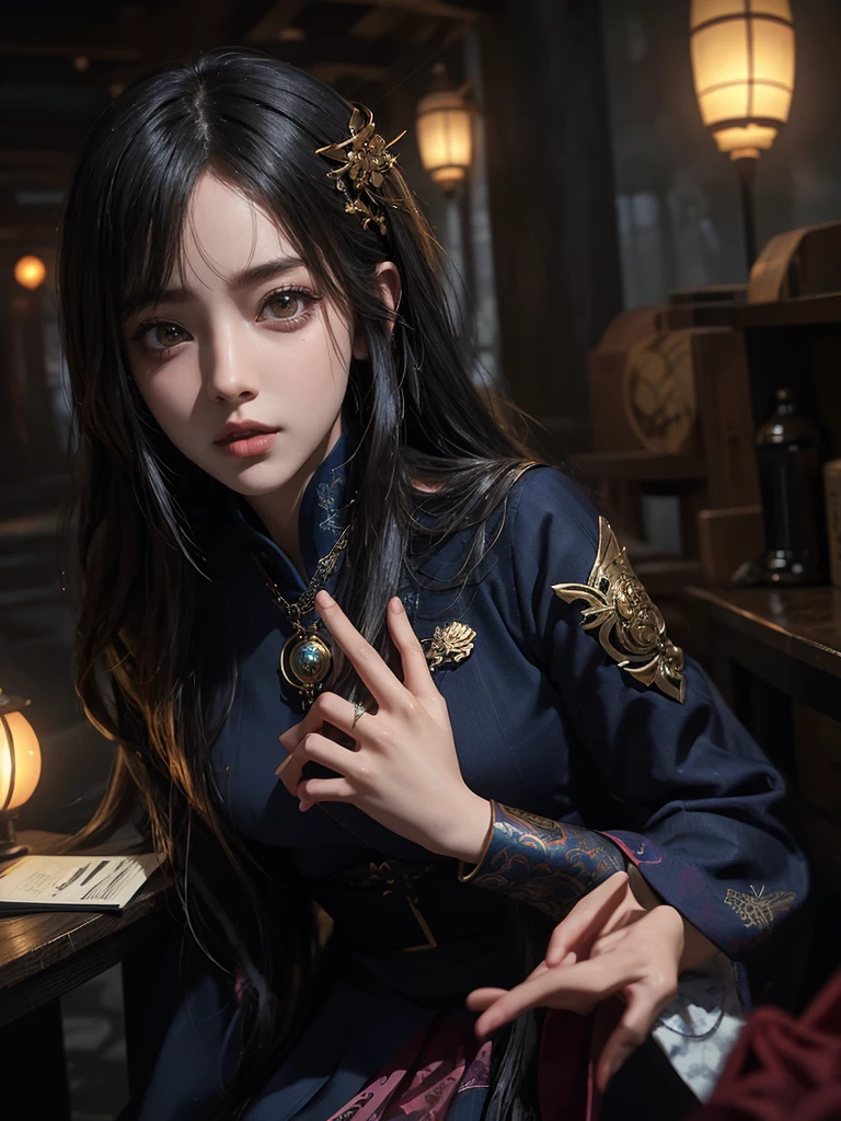 (Best quality, A high resolution: 1.2), ultra detailed, realistic, [Main subject of the image] it is a deserted and lifeless world, emphasizing the lack of life and feeling of emptiness. [Central character image] this is a magical girl. It is important to have a detailed view, lips and facial features, to avoid accidental facial deformations. [General theme of the image] it is a futuristic fantasy with Japanese influence.. This may include elements such as, how futuristic architecture., visual. Anime style effects, traditional japanese clothing or symbols. - Bright colors. The colors in the image should be bright and saturated., adding visual interest to the surface composition. The lighting in the image should be soft and atmospheric., creating a mystical and fabulous atmosphere. - mystical atmosphere. The image had to have a general feeling of mysticism and otherworldliness., with even more fantasy elements. (perfect details: 1.1), (nice and clear background: 1.2), (Extremely detailed computer graphics, ultra detailed, best shadow: 1.1), (beautifully detailed beautiful eyes), ( full length 1.1)