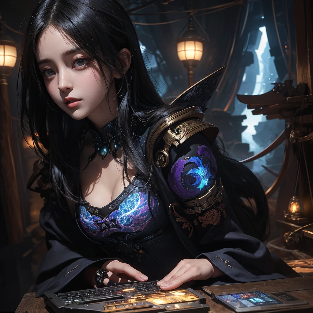 (Best quality, A high resolution: 1.2), ultra detailed, realistic, [Main subject of the image] it is a deserted and lifeless world, emphasizing the lack of life and feeling of emptiness. [Central character image] this is a magical girl. It is important to have a detailed view, lips and facial features, to avoid accidental facial deformations. [General theme of the image] it is a futuristic fantasy with Japanese influence.. This may include elements such as, how futuristic architecture., visual. Anime style effects, traditional japanese clothing or symbols. - Bright colors. The colors in the image should be bright and saturated., adding visual interest to the surface composition. The lighting in the image should be soft and atmospheric., creating a mystical and fabulous atmosphere. - mystical atmosphere. The image had to have a general feeling of mysticism and otherworldliness., with even more fantasy elements. (perfect details: 1.1), (nice and clear background: 1.2), (Extremely detailed computer graphics, ultra detailed, best shadow: 1.1), (beautifully detailed beautiful eyes), ( full length 1.1)