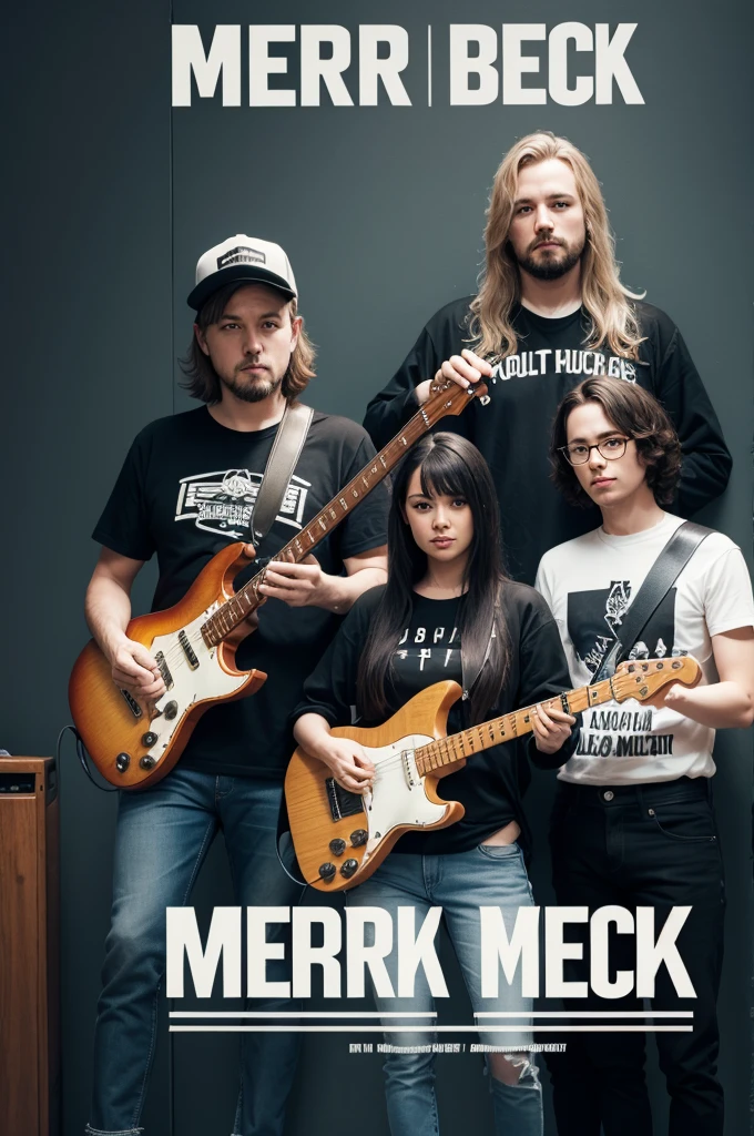 A logo for a band called merbeck