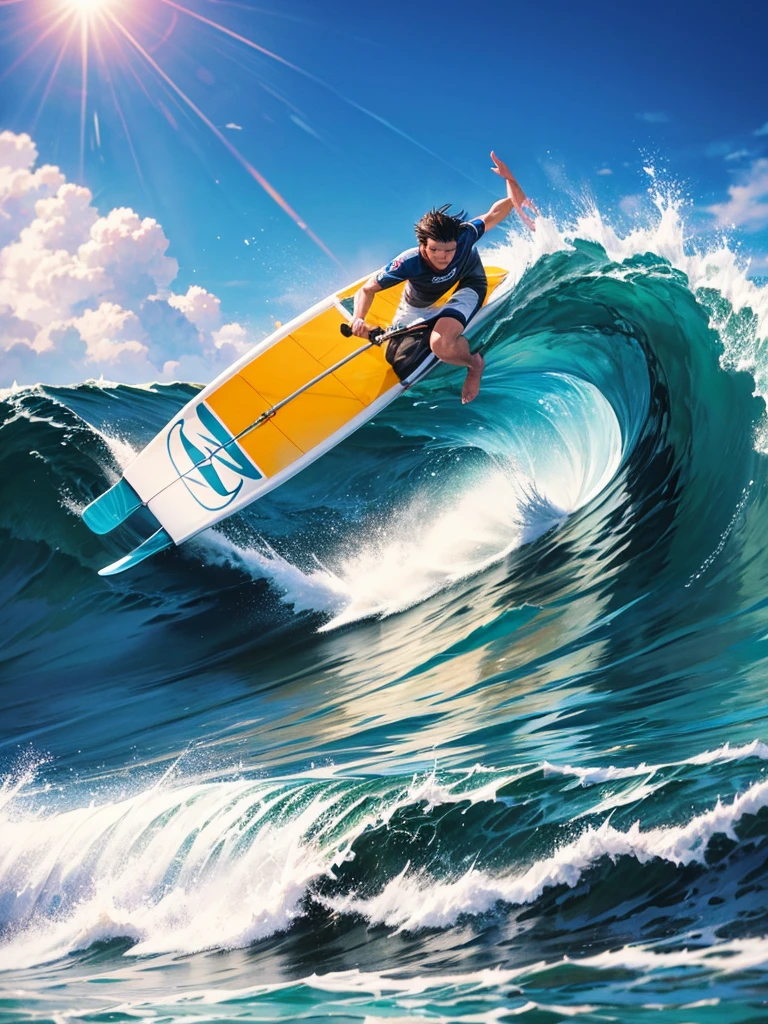 Highest quality,Highest Resolution,Surfing brother,surfing,