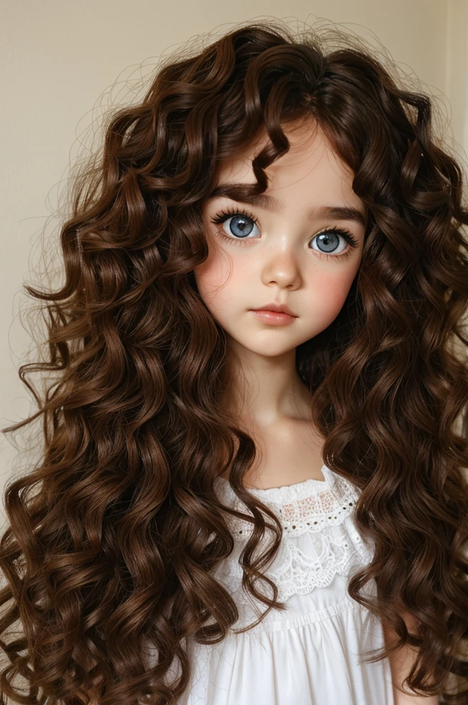 curly hair, blythe doll, monoloid eyes