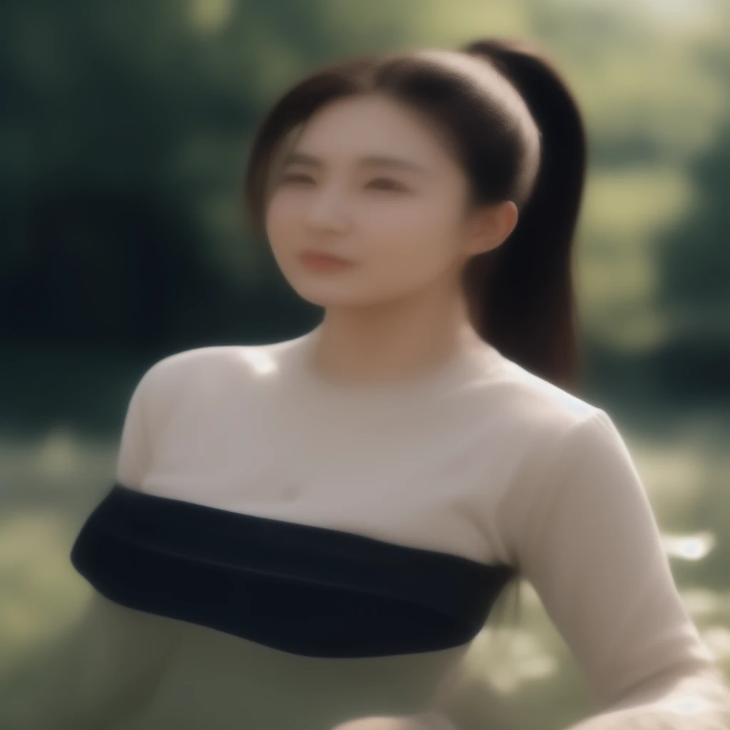 A woman in a red shirt and jeans stands in front of a herd of cows., Wear farm clothes, cow girl, Song Hye-Kyo, crystal, Wear a dark shirt and jeans., standing in the grass, Korean female fashion model, standing in the grass, In the countryside, Japanese Farmer, Bae Suzy, On the farm, cowgirl, Lulu Chen