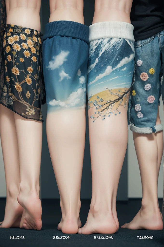 Kpop group logo written “Four Seasons”