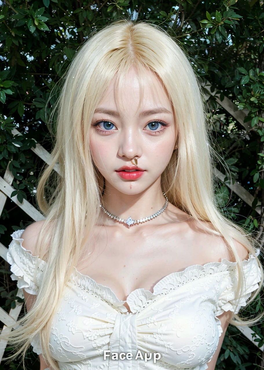 , RAW,(8k, best quality, masterpiece:1.2),(intricate details:1.4),(photorealistic:1.4),octane render, complex 3d render ultra detailed, studio soft light, rim light, vibrant details, ultra detailed, realistic skin texture, detailed face, beautiful detailed eyes, extremely detailed CG unity 8k wallpaper, makeup, (cowboy shot),(perfect anatomy),(wide hip:1),  accurate face of jang wonyoung,  (face accuracy of jang wonyoung:1.5), accurate face,   
 smiling  , better face, (correct lips:1.3),   (teeth visible:1.5). (symmetrical teeth structure :1.5),, (symmetric eye shape:2) 0,(red lips:1.5),(equal eye size:2)