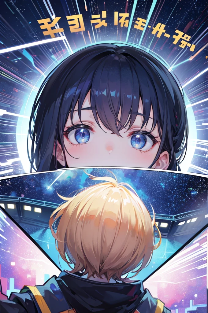 Will be a middle-aged man, the background is a big science observatory with a lot of big screens, smug expressions