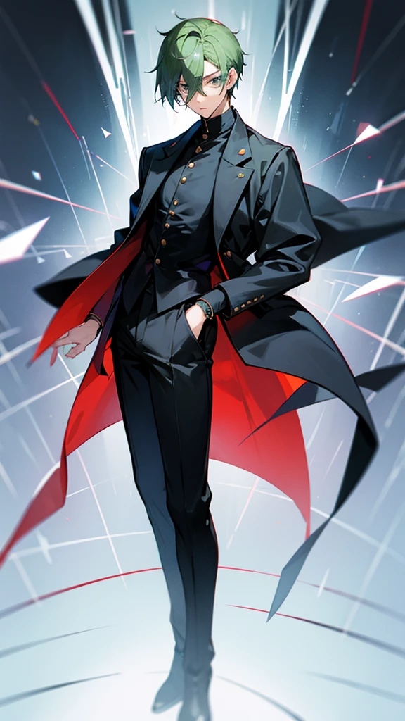 timochal2023, 1 men, o Matrix, anime clothes,the eyes, Nerd,fully body, brawny