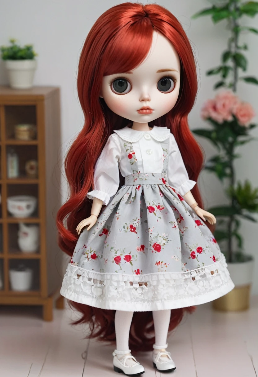 Blythe doll with red hair