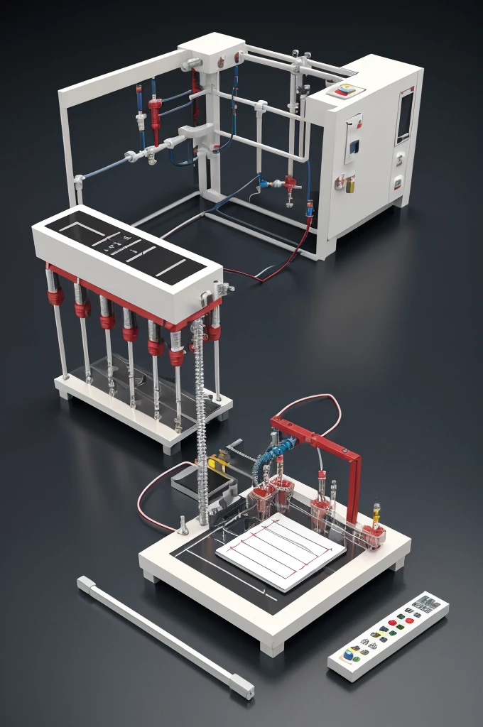 Create a mockup of the Mechanical Electrocoagulation system in miniature dissertation format