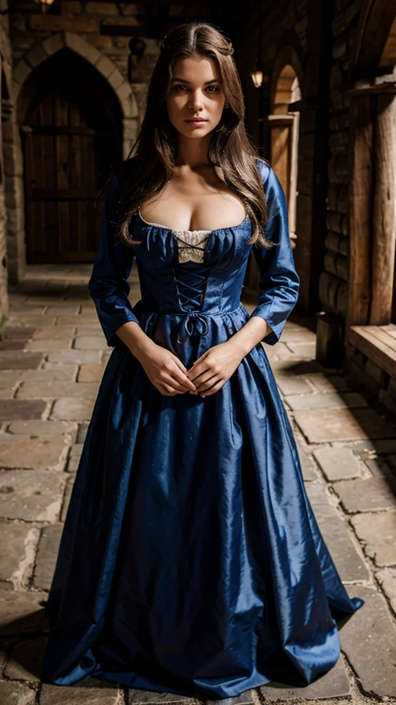 Model medieval dress