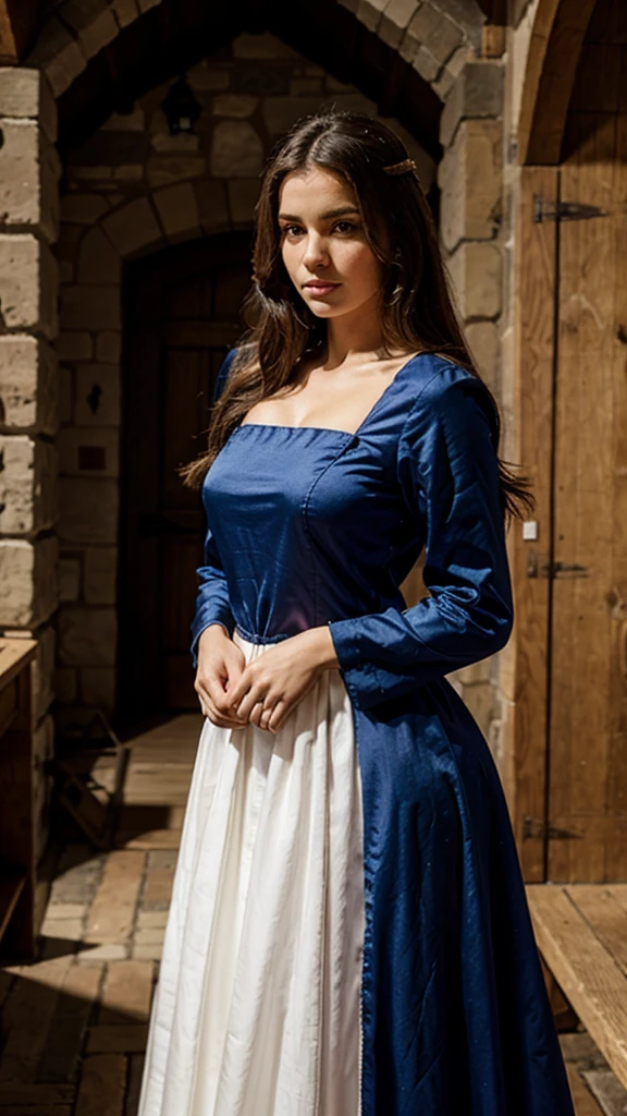 Model medieval dress