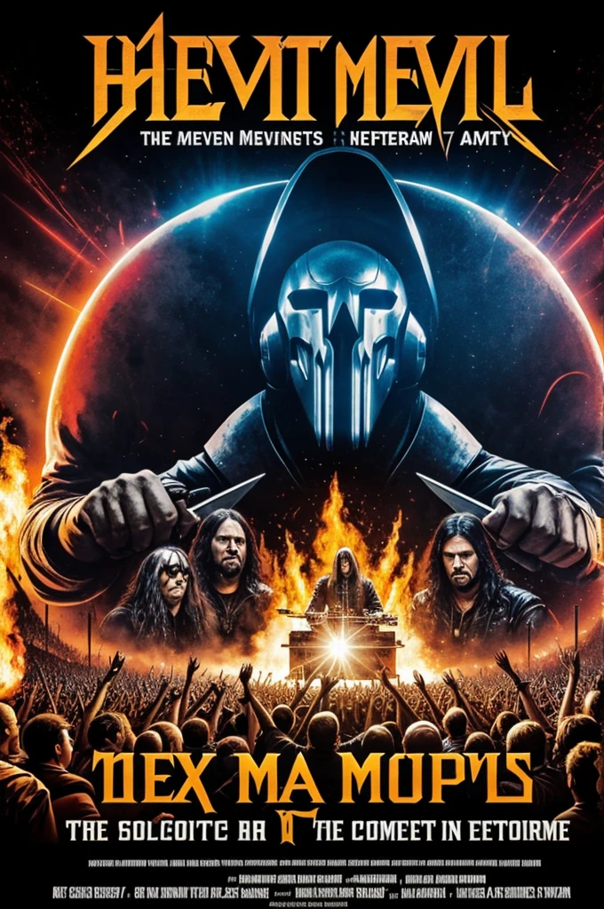 Poster for heavy metal concert to benefit autistic people