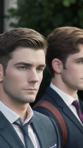  group of Irish  mens, focus on face.