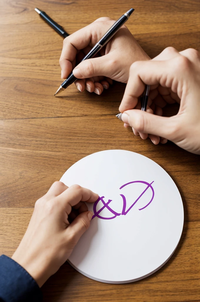 Writing name in the circle