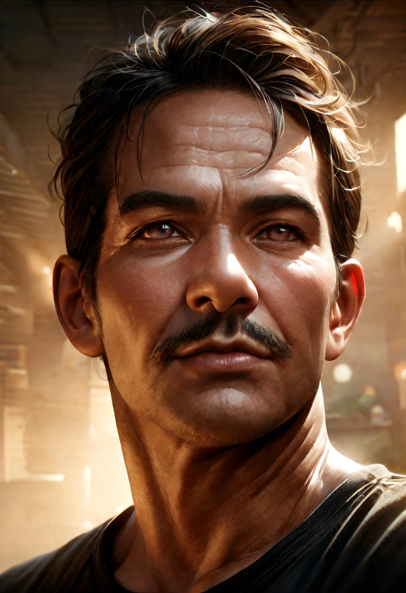 (ruined: 1.5), (best quality: 1.5), (masterpiece: 1.5 ), (best quality, 4k, 8k, high resolution, masterpiece: 1.2), ultra detailed, (realistic, photorealistic, photorealistic: 1.37), colorful, brushstrokes, sculptural quality, man, masculine, man 30 years, ((perfect face, ((male face)), (fantastic: 1.5),(best quality: 1.5),(masterpiece: 1.5),((full body: 1, 5) )