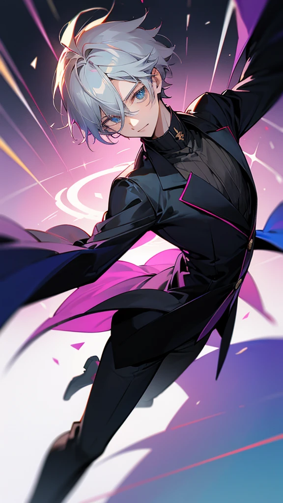 timochal2023, 1 men, glad, o Matrix, anime clothes,the eyes, Nerd,fully body, brawny