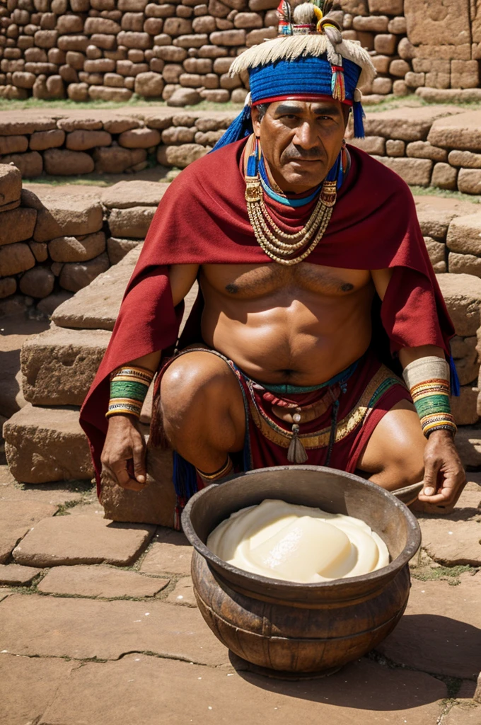 Incas using animal fat
