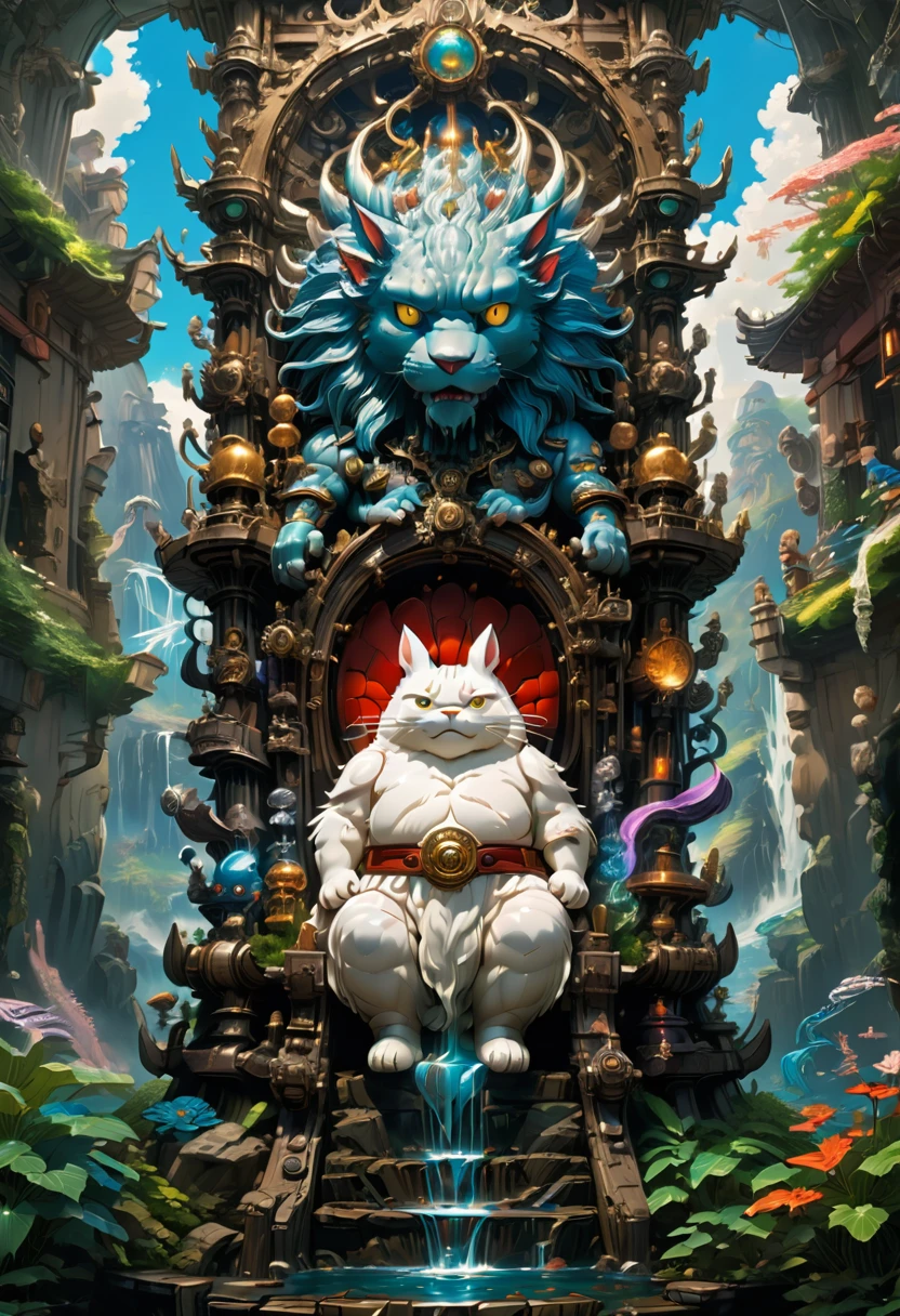 Throne of Power, full body, by Studio Ghibli, best quality, masterpiece, very aesthetic, perfect composition, intricate details, ultra-detailed