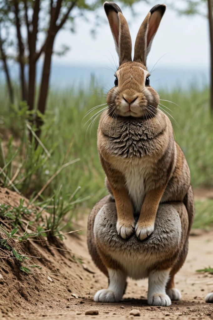 A title with the name "the brave bunny"
