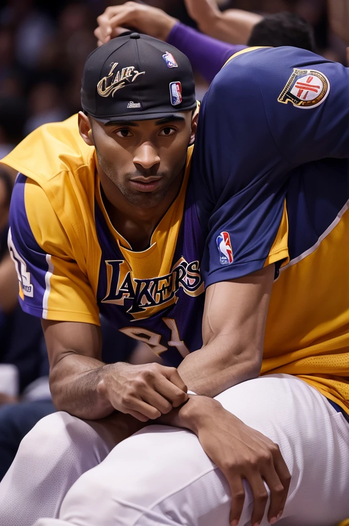 Photo of Kobe Bryant with the phrase support the process(in English the phrase)