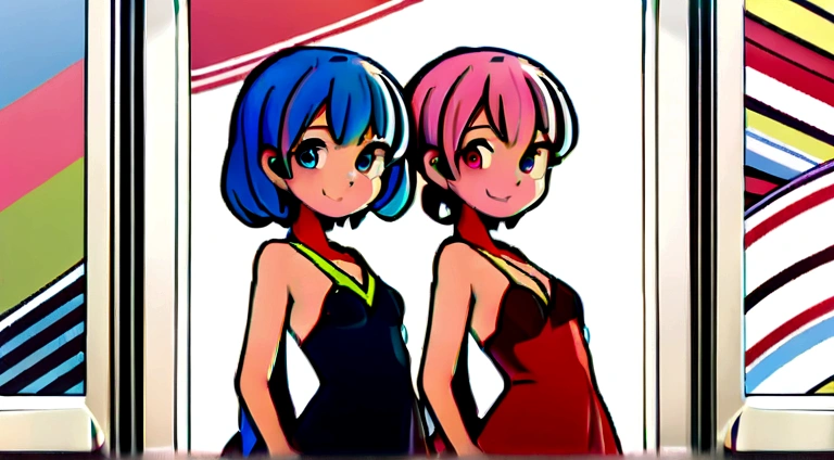 masutepiece, Best Quality, Illustration, Ultra-detailed, finely detail, hight resolution, 8K Wallpaper, Perfect dynamic composition, Beautiful detailed eyes, Women's Fashion Summer,Medium Hair,Small breasts natural color lip, Bold sexy poses,Smile,Harajuku、20 years girl、Cute、Sexy shot looking at camera
