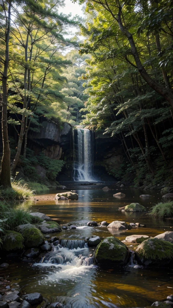 oil painting of a japanese environment