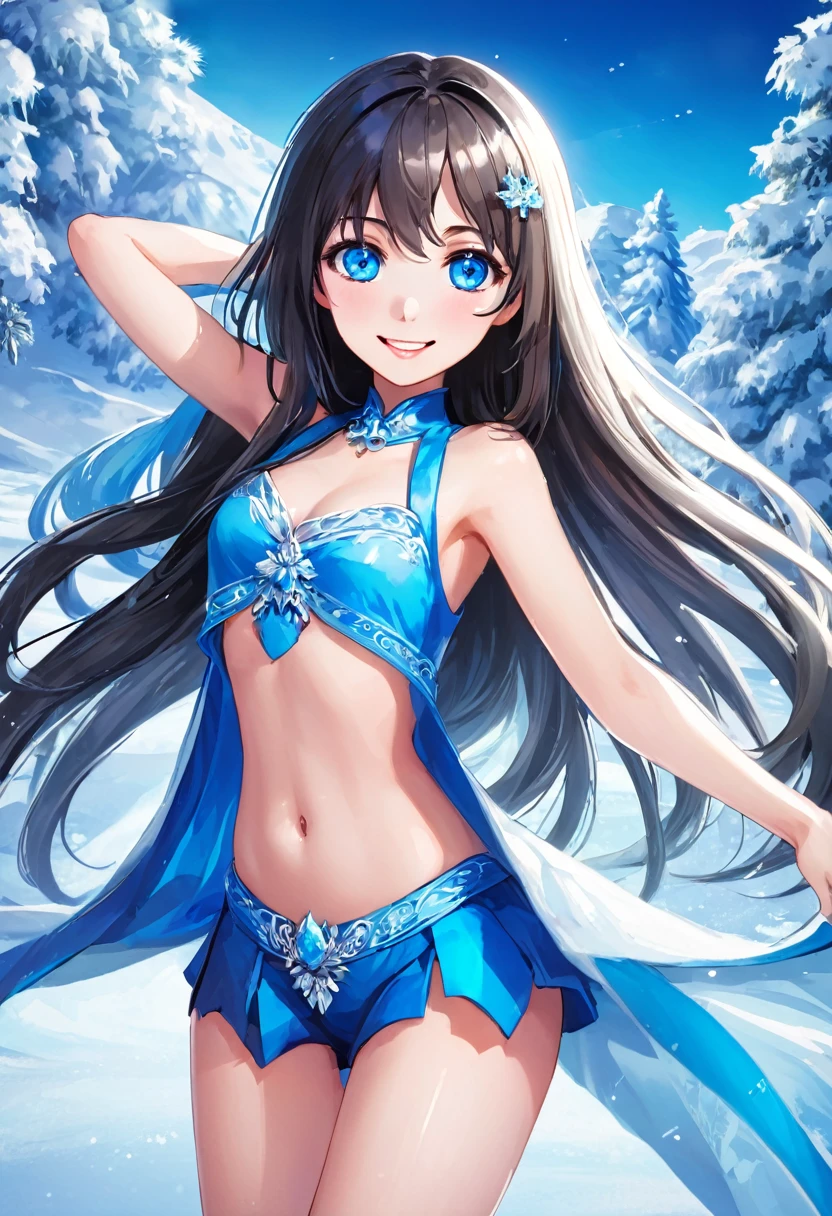 best qualityer, high qualiy, a beautiful girl, alone, beautiful long hair, gorgeous blue eyes, skin fair, legs spread open.18+, icy, No sensitivity,for adults legs all open, there is no house in the body ,Unclothed, has no clothes