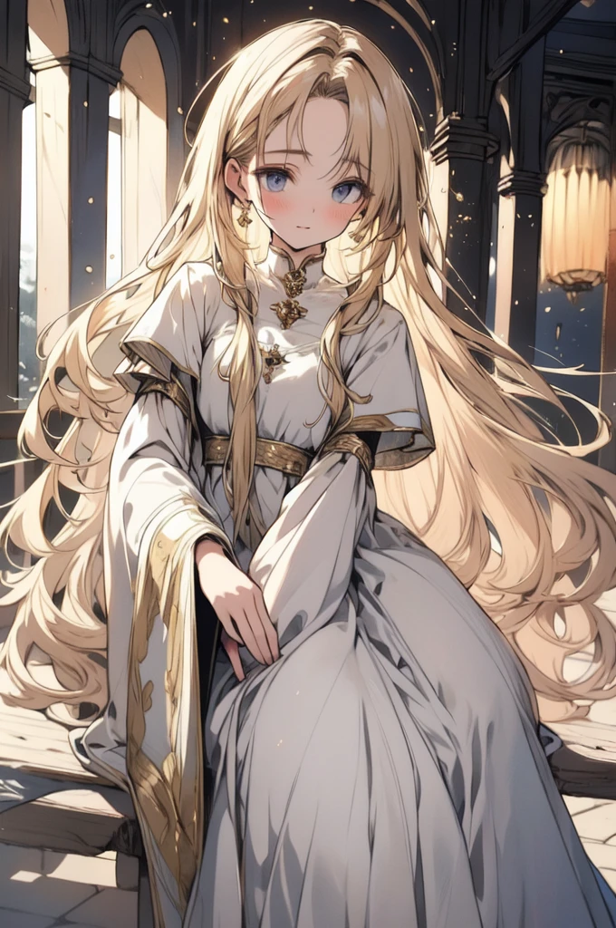 masterpiece, Highest quality, Very delicate and beautiful16歳の少女,Very delicate and beautiful, Grand in the worldｐ, Super detailed, Very detailed, Highest quality, Blonde, High resolution, Very detailed,One girl, Highest quality, figure, View your viewers, material, canvas, oil, Genuineistic, Genuineist ,Genuine,