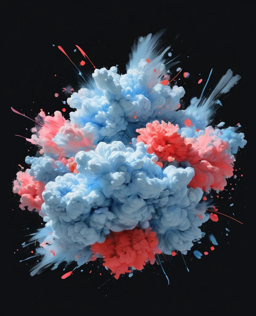 Graffiti, scribble, Comics by Petra Cortright, best quality, masterpiece, light blue fluffy small cloud artwork, Representative work, official art, Professional, Ultra intricate detailed, 8k, light blue fluffy small cloud art, Black background 