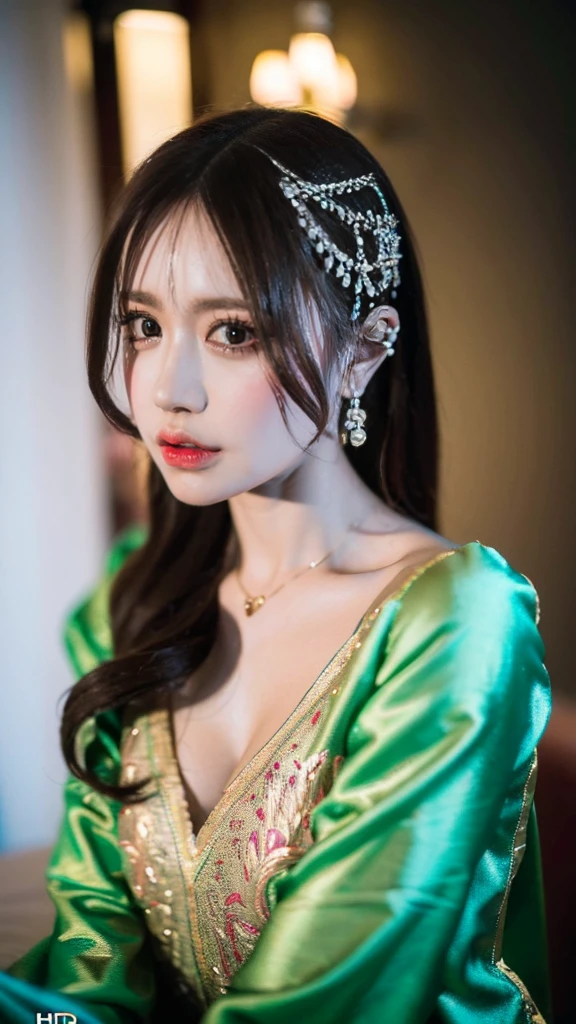 (((HD photo))), ultra high res.photorealistic:. 1.4, UHD An individual wearing shalwar kameez in an ultra-detailed and realistic manner, with every intricate detail of the fabric and stitching clearly visible. The image should showcase the best quality, with a resolution of 4k or 8k, resembling a masterpiece. The color palette should be vibrant and the lighting should highlight the texture of the clothing. The overall composition should be focused on the person, capturing their posture, expression, and the intricate patterns on the shalwar kameez. The art style should emphasize the beauty of portraits and highlight the cultural significance of the clothing