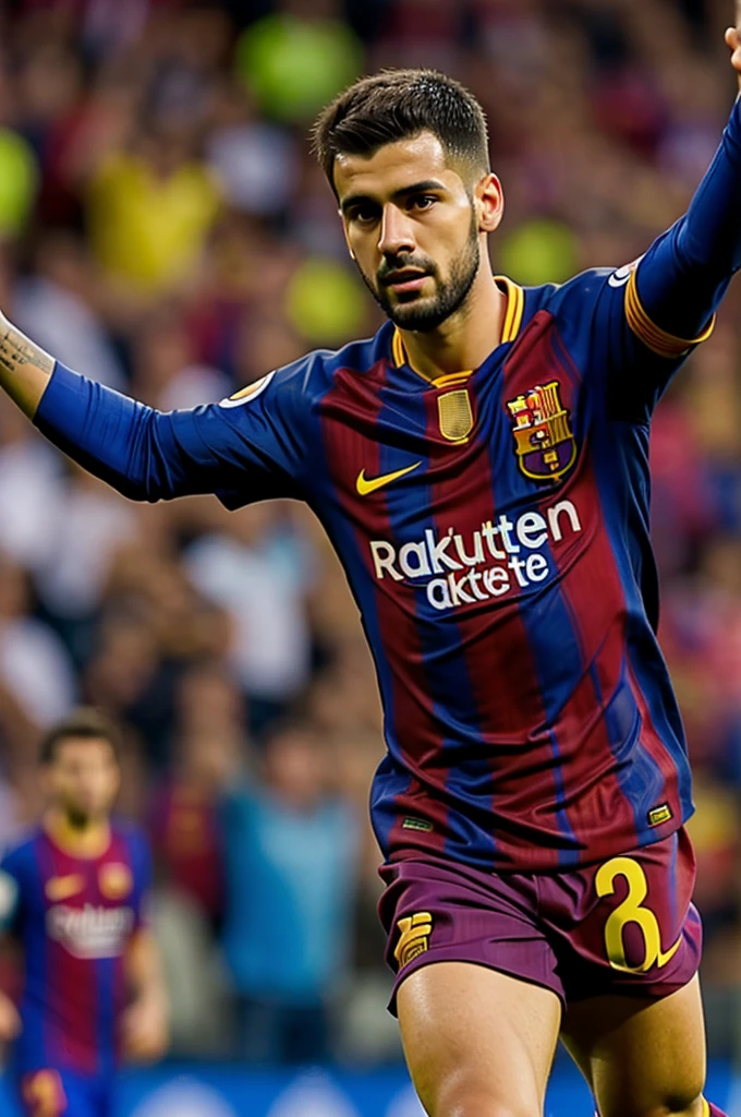 A picture of a Barcelona fan