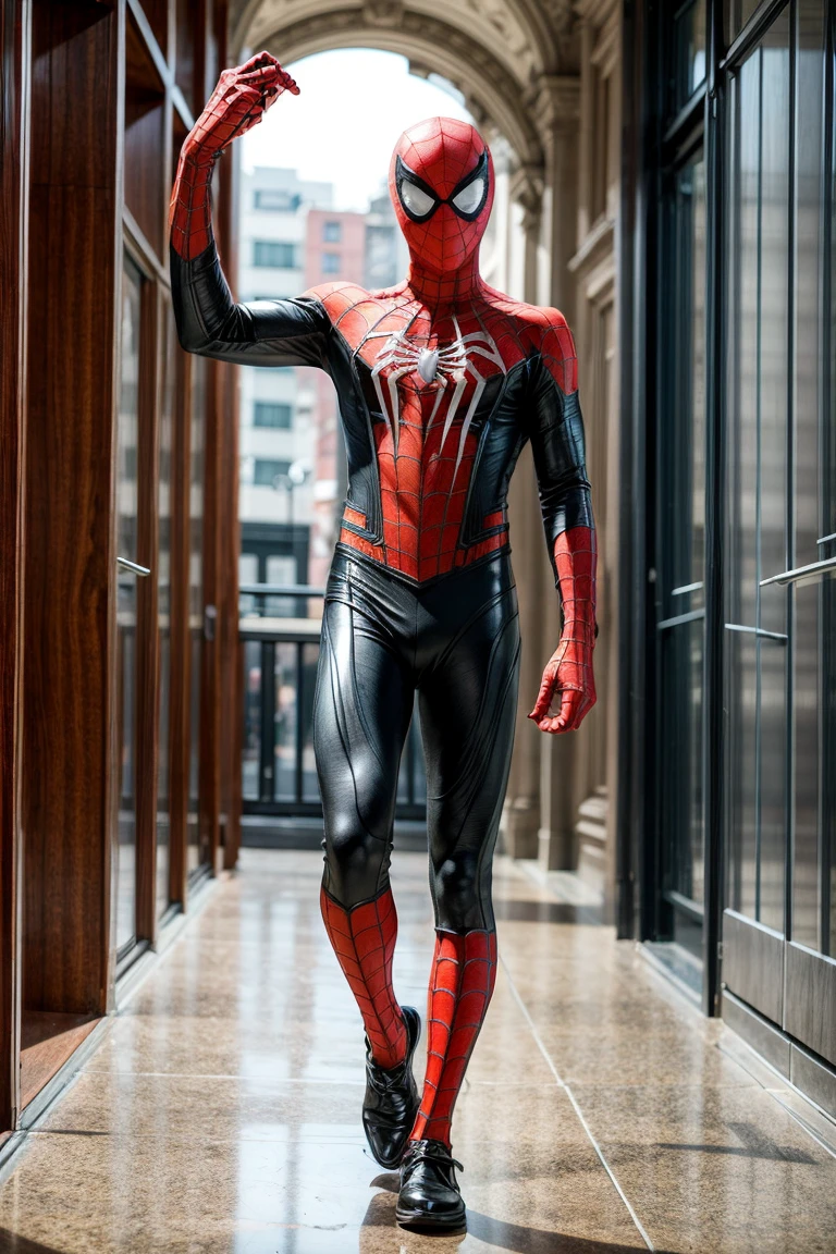 the arch enemy of spider man full body shoot 