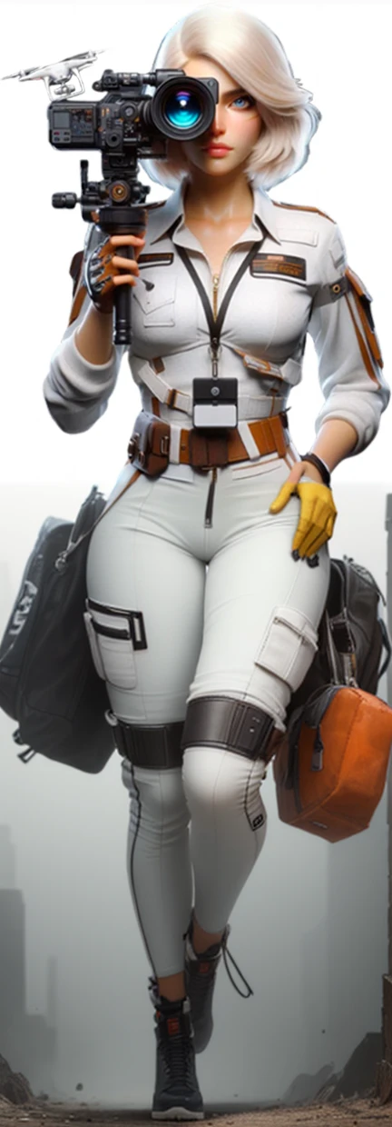 white space journalist jumpsuit