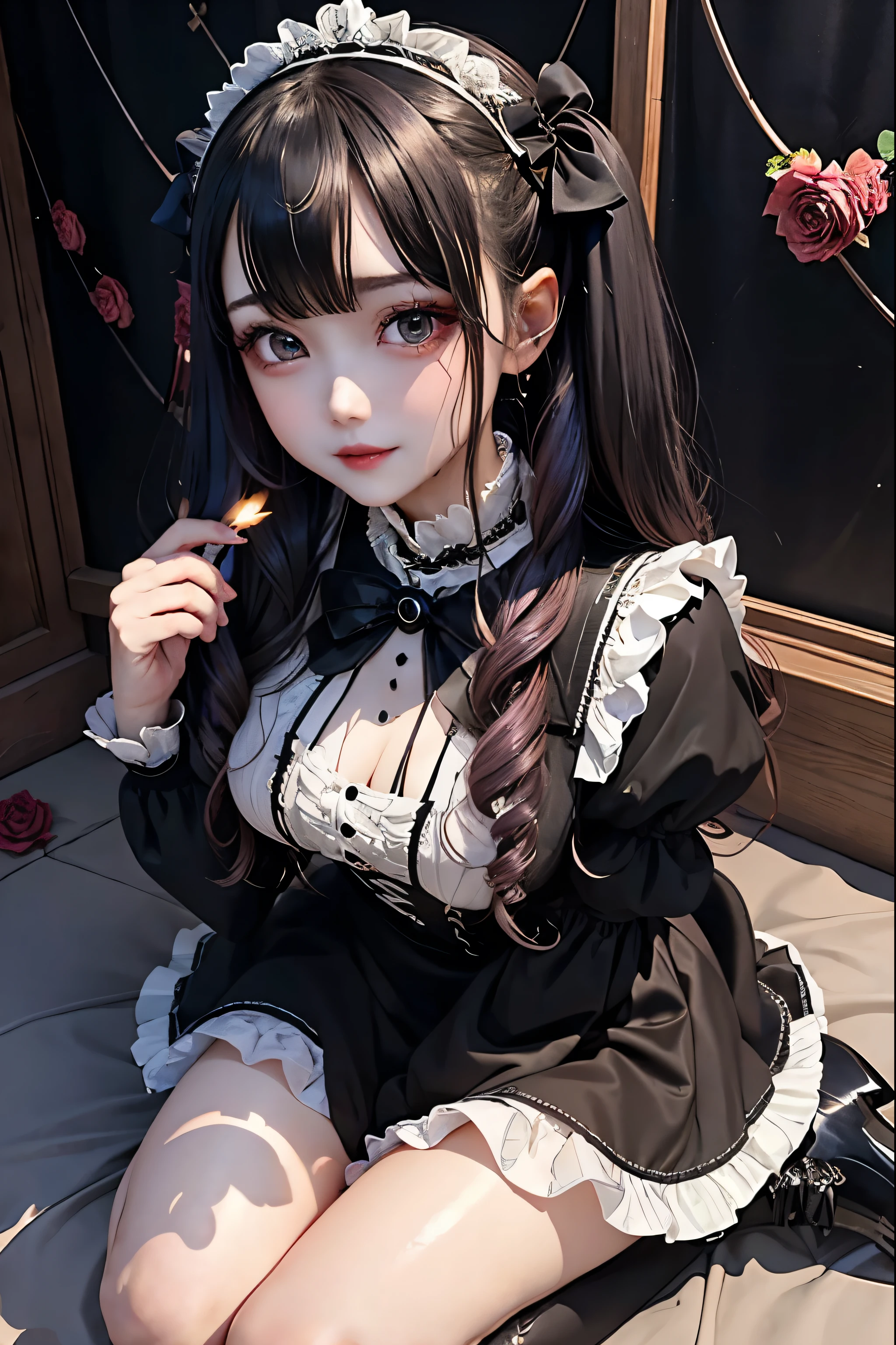 Hard Dark Gothic Makeup、Black dark eyeshadow、sad、Good skin radiance、Dark Gothicメイク、Dark smile、palace、The beauty of fragrance、24-years-old、Expression of intense sexual pleasure、Embarrassed look、Dark Gothic、Highest quality、Expression of sexual pleasure amid suffering、Drunk face、紫のMaid clothes、Mysterious、Noble、The face of someone holding it in the toilet、sexy、Loving smile、Twin tail hair、Right blue eye, Left eye is red、Super tempting pose、Platform Heel Shoes、Heavy makeup、Gothic Lolita clothes、Silver Hair、Long Hair Straight Hair、Cute Gothic Lolita Dress、Beautiful Face、elegant features、Attractive face、Stained glass is the background、Chest glistening with sweat、The room is dark、goth long dress、Bell Sleeves、Wizard Sleeve、Decadent look、Sexually excited expression、Glossy thighs wet with water、Thighs that are wet and shiny with oil、Background of a room full of roses、sad expression、Rose Maiden、The embroidery is pink、The dress has pink embroidery.、Thigh-high socks、Knee-high socks、Gentle expression、Dark black eyeshadow、Stained glass and rose background、thighs are a little thin、Female Duo、Female couple、dark church background、Stained glass、Black metal world、Dark Castle、Dark Room、Slender body、gothic long dress、Victorian dress、Small breasts、Hold the wine in your right hand、Hold the lantern in your left hand、pantyhose、Sit on the bed、The bed is covered with roses、Lying in bed、Her thighs are shining with sweat、My body is wet and shiny、Lots of glitter on the thighs、sweating、My thighs are sticky from sweating、Sweat glistening on my thighs, The whole body is sweaty and shiny、I sweated a lot.、My thighs are sweaty、My thighs are wet、My thighs are shining with sweat、A lot of sweat glistening all over the body、Slender body、