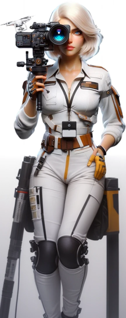 white space journalist jumpsuit