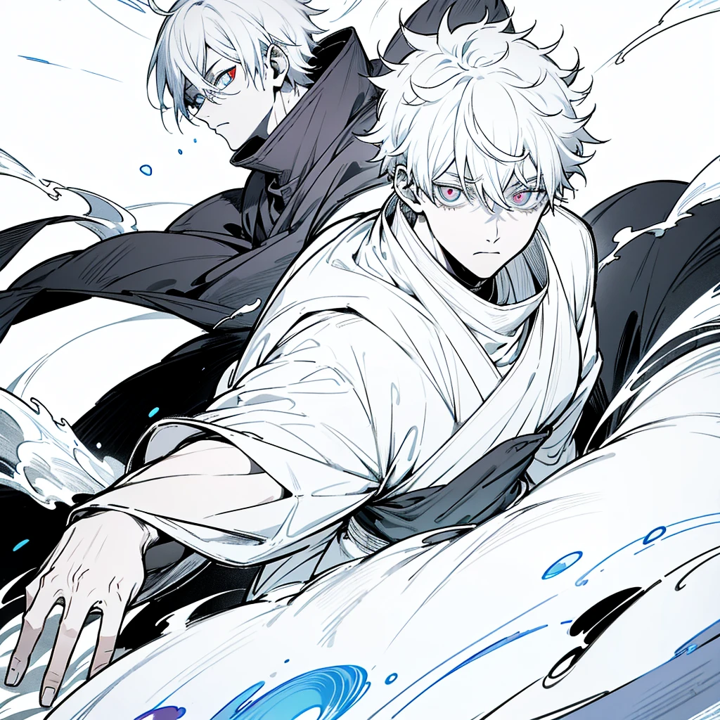 mage, jujutsu kaisen, sukuna, boy, eye red, eye blue, mad, rpg