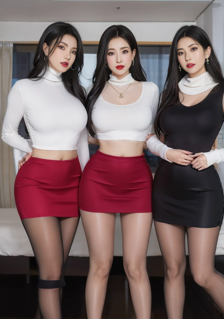 High, Leg length, ,High heel,standing outdoor,bokeh,long eyelashes,Dark eye shadow,涂lipstick,Her face is heavily made up,Very detailed,Middle-aged women,cosmetic, (lipstick: 1.1), (Eyeliner: 1.2), mascara, eye shadow, curly, ear nipple ring, necklace, Black greasy pantyhose, There are wrinkles at the corners of the mouth,Long-legged pantyhose,Greasy reflective pantyhose,big breasts,Black,High heel,long distance full body photo,outdoor,Highly detailed 8K wallpaper), 8K,best quality, masterpiece, ultra high resolution,(lifelike:1.4), original photo, sharp focus, detailed, dramatic, exquisite beautiful woman, (tall and straight:1.1), (phi), (droopy giant:1.1), (Fat Evil Goddesetallic high-leg turtleneck dress miniskirt:1.0),(turtleneck slim fit skirt),(Transparent metallic miniskirt ), half butterfly earrings, Double ring necklace, (:1.05), (65 years old, : 1.4), cosmetic, (lipstick: 1.1), (Eyeliner: 1.2), mascara, eye shadow, Long curly hair, dynamic angle, (red lips)nice graphics, 大Leg length,Black Greasy reflective pantyhose,current employer,spectacular view, Show your whole body in the big city,