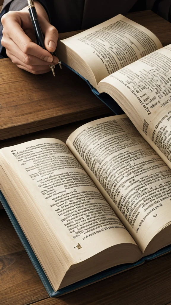 Bible being foliated