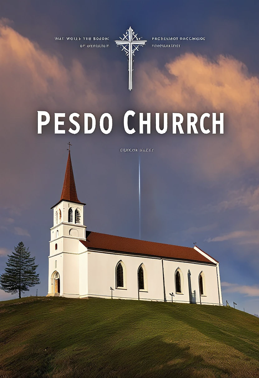 What would a book cover with the name "Pseudo Church" look like?