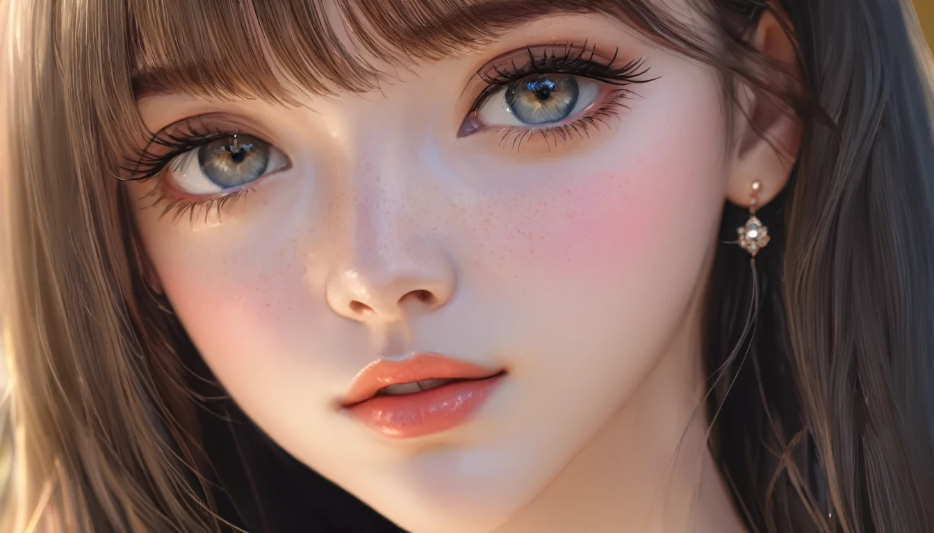 a beautiful young girl, detailed face, beautiful eyes, long eyelashes, beautiful lips, detailed skin, detailed hair, gentle expression, elegant posture, serene, (best quality,4k,8k,highres,masterpiece:1.2),ultra-detailed,(realistic,photorealistic,photo-realistic:1.37),detailed portrait,warm lighting,soft color palette,natural lighting,intricate details, Full-length photo
