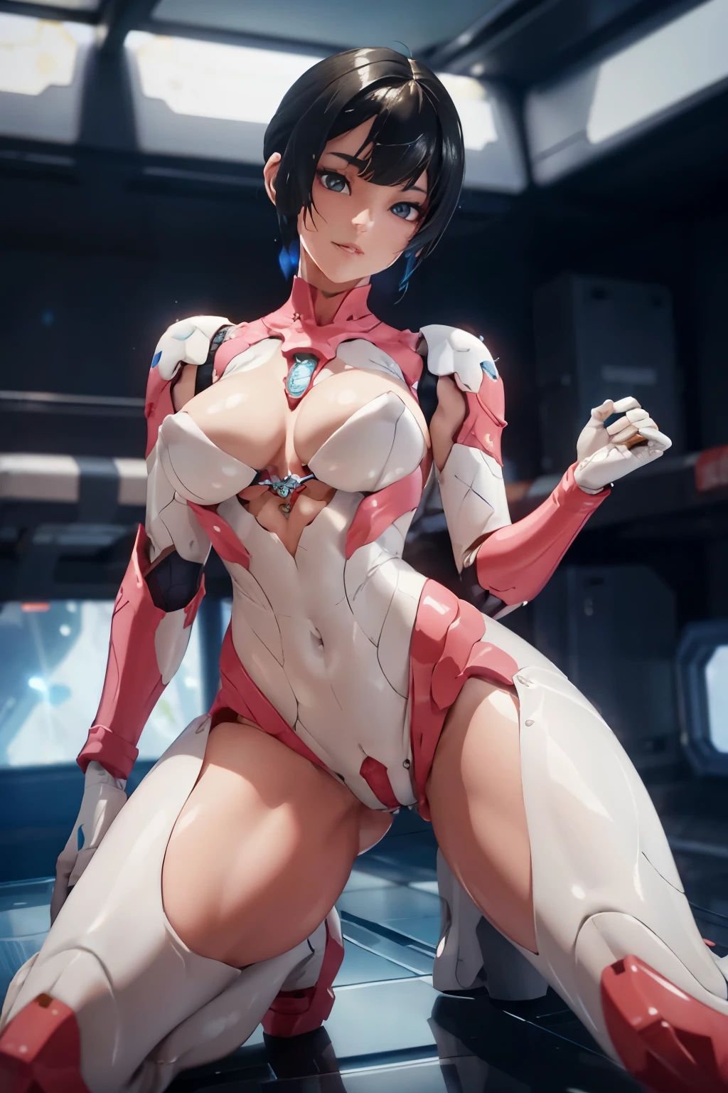 Beautiful Alluring Female spaceship pilot jenna ortega, wet Skin, Athletic Well Toned Body, tight white lewd space suit, worn out equipment, spacepunk Theme, floating at zero gravity inside a spaceship, Beautiful D&D Character Portrait, Beautiful Face, Ominous, Dark Fantasy, Fiverr Dnd Character, Octane Render, Digital Art, Extreme Detail, 4k, Ultra Hd, Polished, Beautiful, Hyperdetailed, Intricate, Elaborate, Meticulous, Photorealistic, Sharp Focus, Wlop, Character Design, Unreal Engine, 3d Rendered, Volumetric Lighting, Reflections, Glossy, Digital Illustration, Sensual Pose, Suggestive Pose, Full Body Shot, underboob, 💖❤💕💋❣