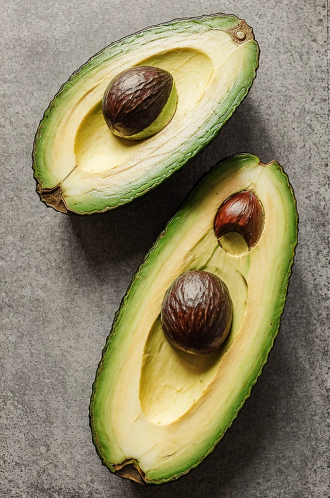 Avocado with happy mouth and eyes