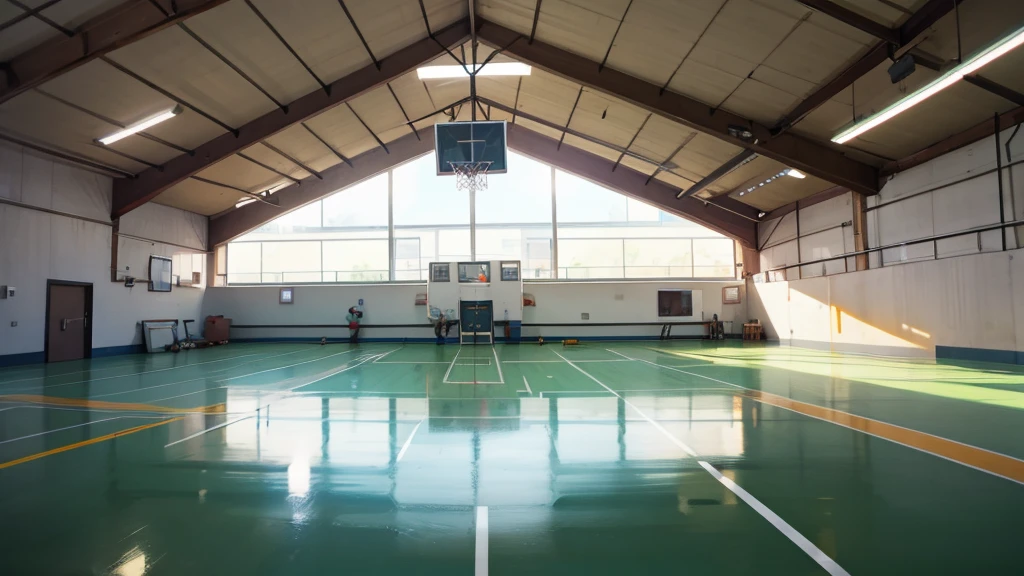 Basketball gym indoor