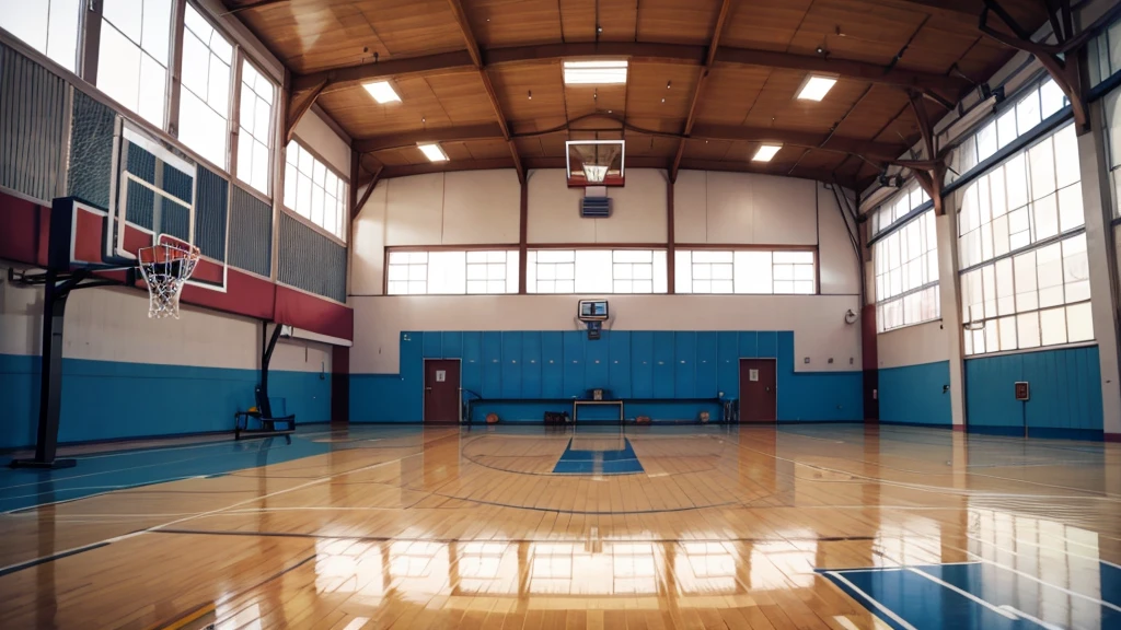 Basketball gym indoor