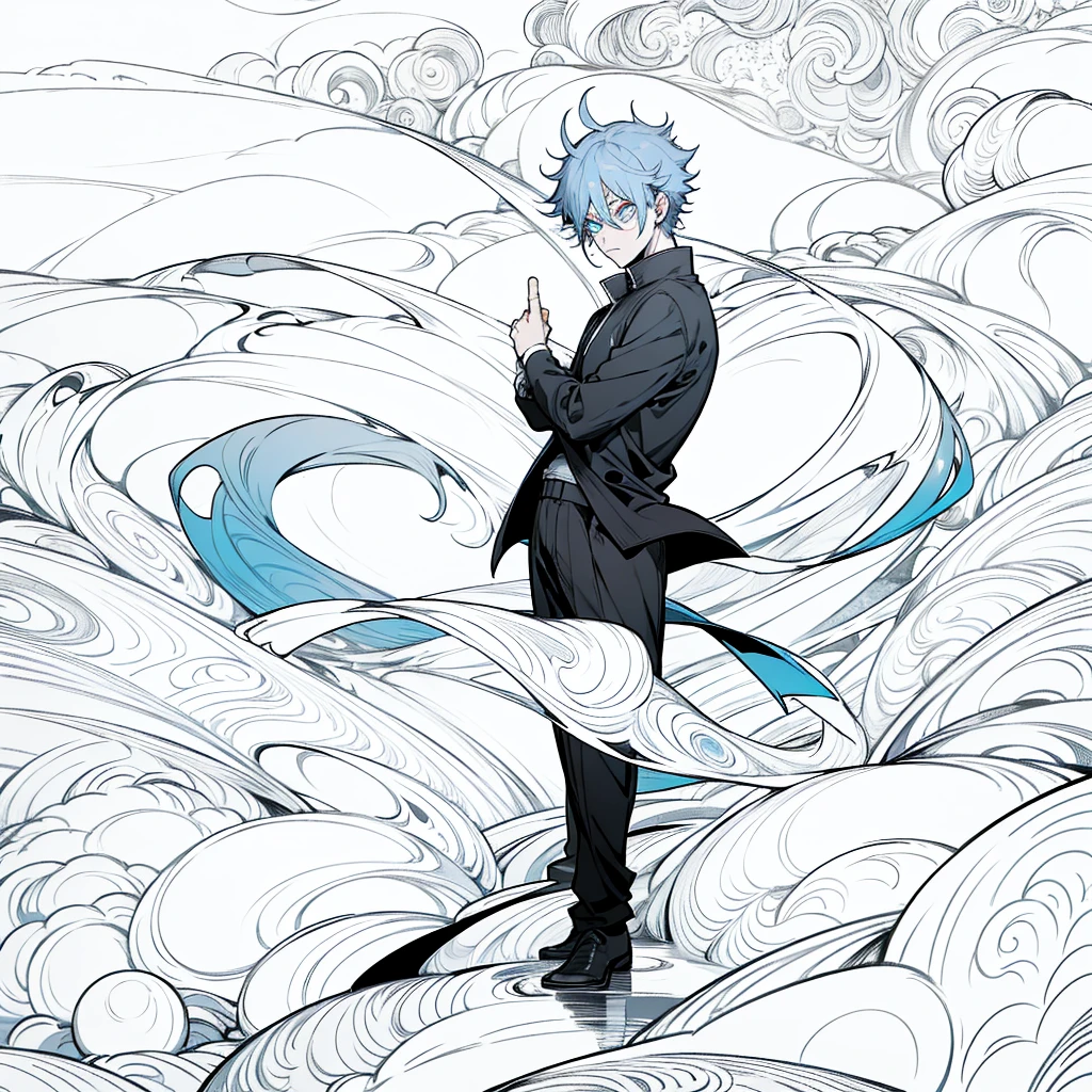 mage, jujutsu kaisen, sukuna, boy, eye red, eye blue, mad, rpg