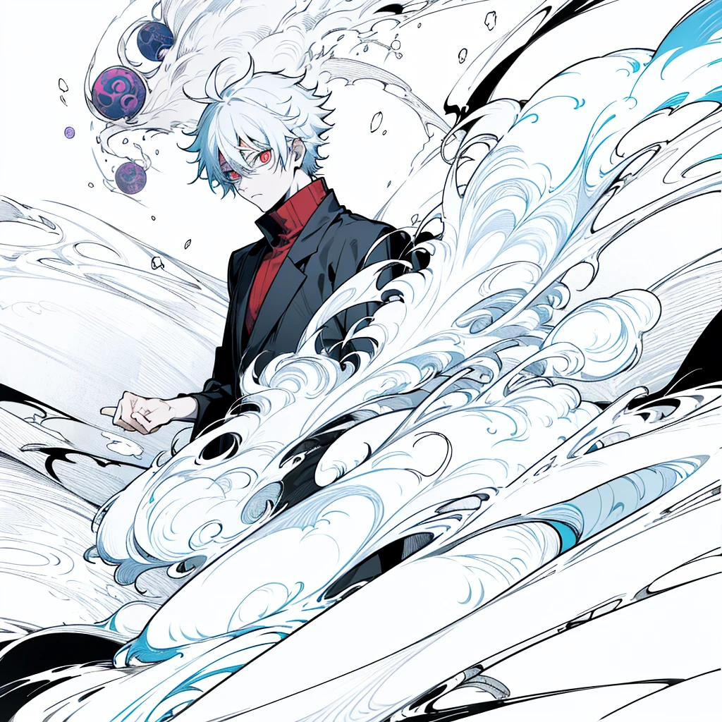 mage, jujutsu kaisen, sukuna, boy, eye red, eye blue, mad, rpg