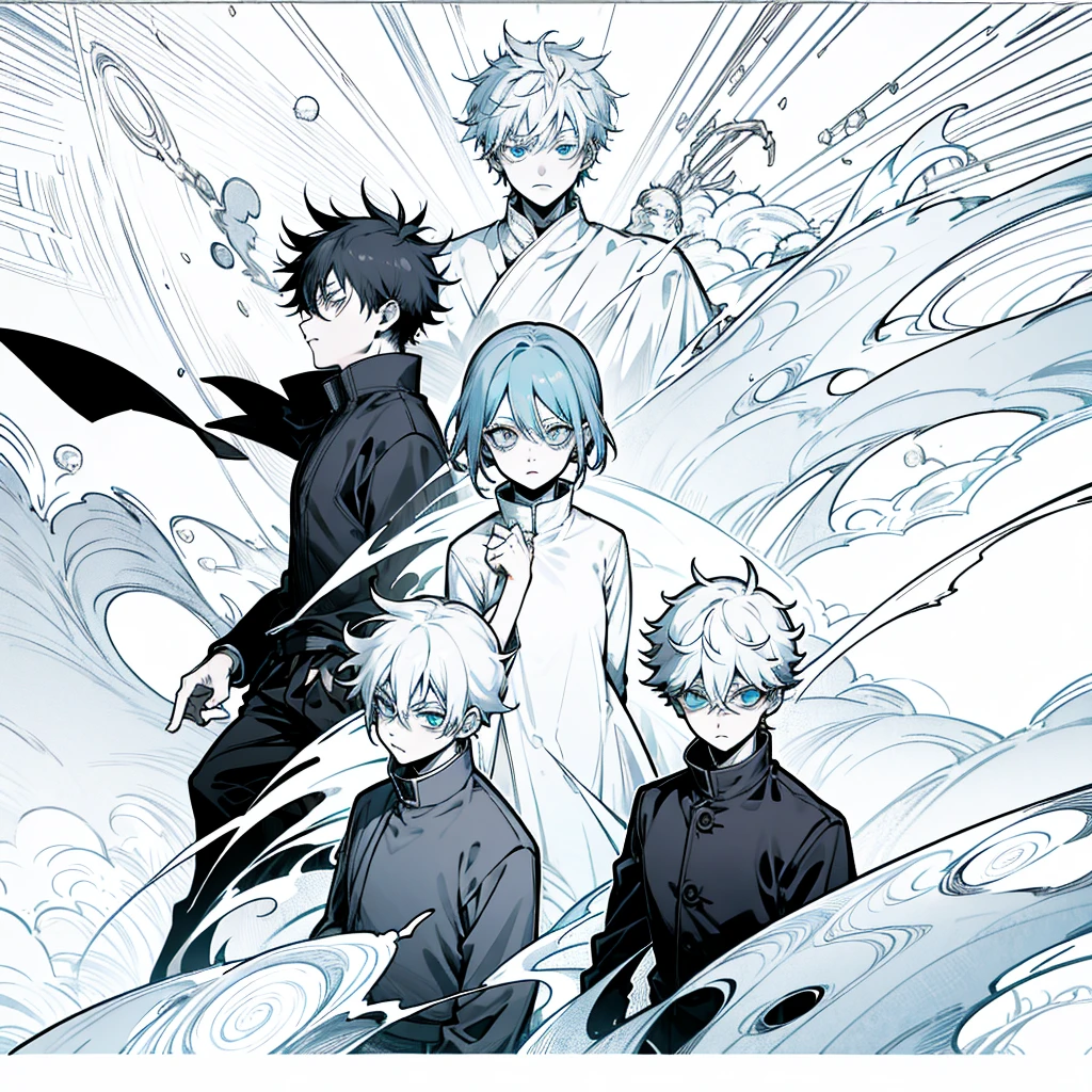 mage, jujutsu kaisen, sukuna, boy, eye red, eye blue, mad, rpg